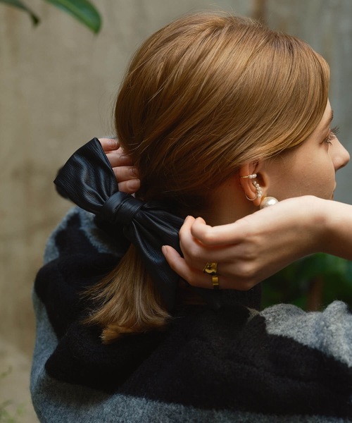 ヘアアクセサリー Tweed Ribbon Chouchou tweed big ribbon – BUNNY APARTMENT