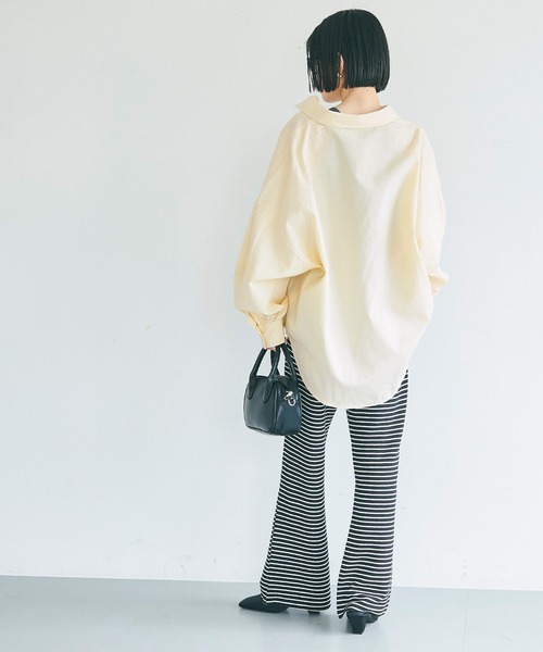 coca ブラウス シャツ ドルマンスリーブテールカットオックス