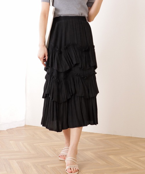 Lace Ladies（レースレディース） スカート ティアード フリル ロング