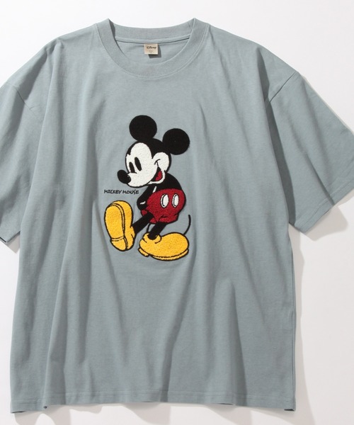 DENIMDUNGAREE×ディズニー Mickeyラクガキ刺繍used加工T DENIMDUNGAREE