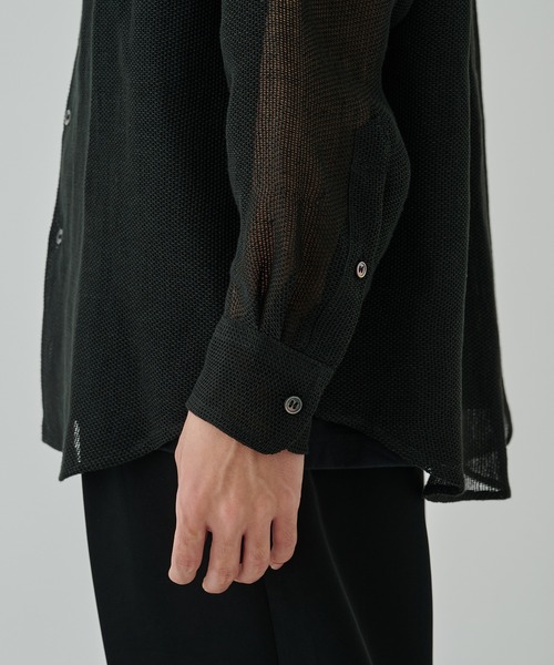 ALLEGE（アレッジ） シャツ 「ALLEGE」Linen Mesh Shirt メンズ