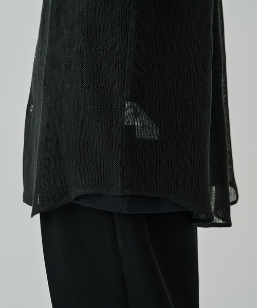 ALLEGE シャツ 「ALLEGE」Linen Mesh Shirt メンズ : ZOZOTOWN