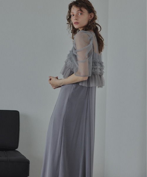 LE'RURE ドレス Ruffle tulle airy dress : ZOZOTOWN Yahoo!店 - 通販