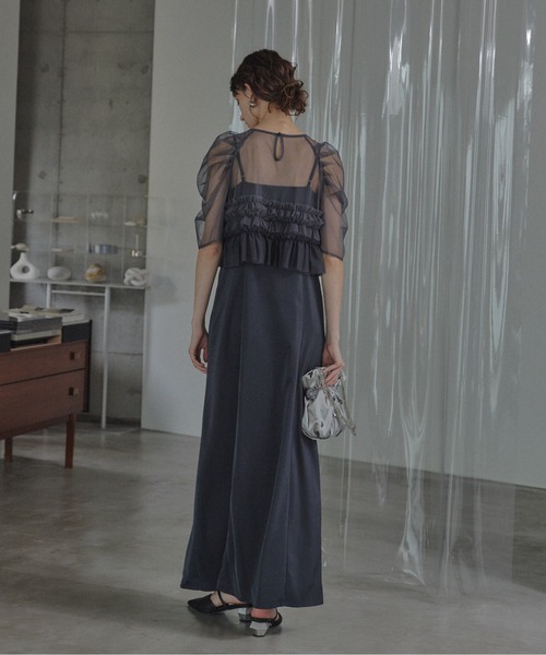 LE'RURE ドレス Ruffle tulle airy dress : ZOZOTOWN Yahoo!店 - 通販