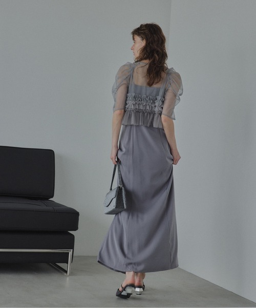 スーツ・フォーマル・ドレス Ruffle tulle airy dress LE'RURE ドレス Ruffle tulle airy dress : ZOZOTOWN Yahoo!店 - 通販