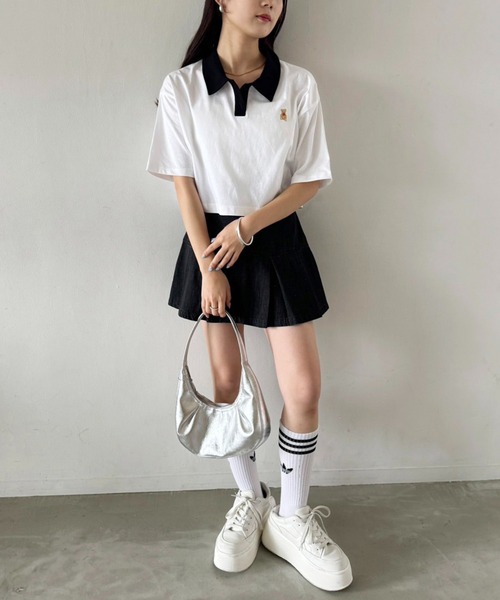 one after another NICE CLAUP ポロシャツ 「teddy bear コラボ商品