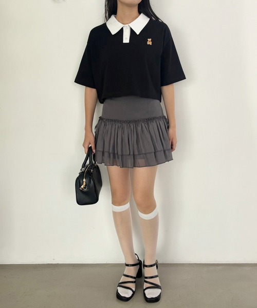 one after another NICE CLAUP ポロシャツ 「teddy bear コラボ商品  