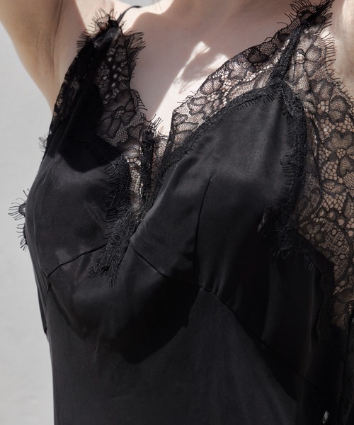 JOSE MOON（ジョゼムーン） ワンピース LACE TRIMMED CAMISOLE DRESS