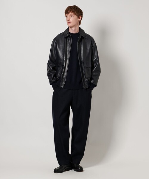 LOEFF レザー ジャケット(UNISEX/サイズ0) LOEFF ブルゾン アウター 「LOEFF」ラムレザー フライト