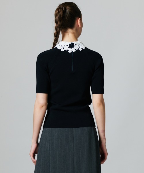 ニット セーター 「直営店限定」BOTTLE NECK SLEEVE EMBROIDERY TOPS/ボトルネックスリーブ刺繍トップス レディース 楽天市場】ニット レディース トップス 長袖 クルーネック