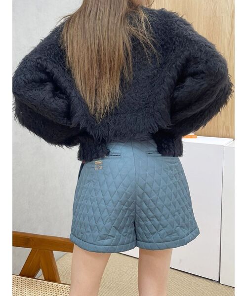 EVRIS パンツ ワンポイントキルティングショートパンツ