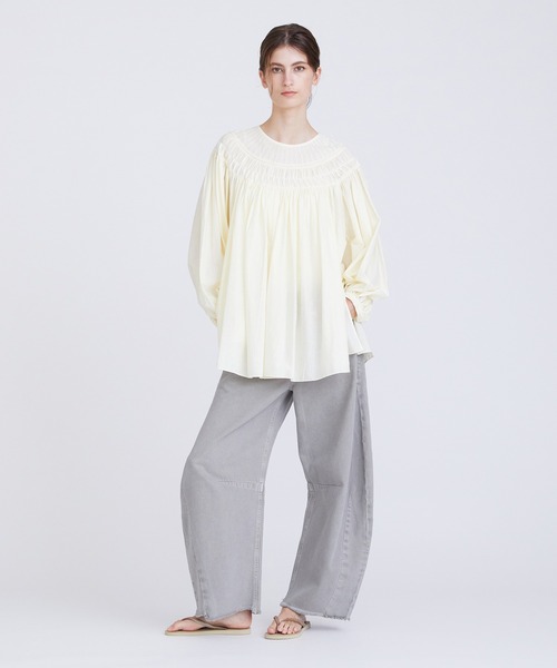 HOUSE OF LOTUS シャツ ゆったり ブラウス コットン100 綿 ポリエステルコットンローンブラウス ｜ハウス オブ ロータス