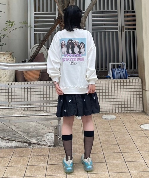 Candy Stripper トレーナー スウェット OTE OKAWARI レディース