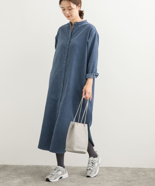 ⭐︎新品⭐︎ アーバンリサーチドアーズ　コーデュロイシャツワンピース　M URBAN RESEARCH DOORS ワンピース 「UR TECH」コーデュロイ