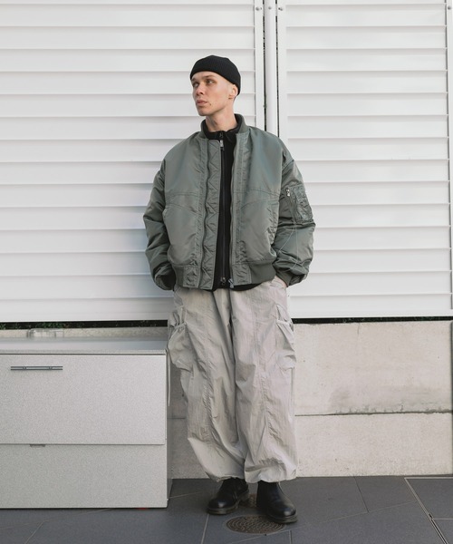 ジャケット・アウター FACETASM 2022AW LAYERED MA-1 FACETASM ma1 ma-1 FACETASM/ファセッタズム HEAVY STITCH MA-1