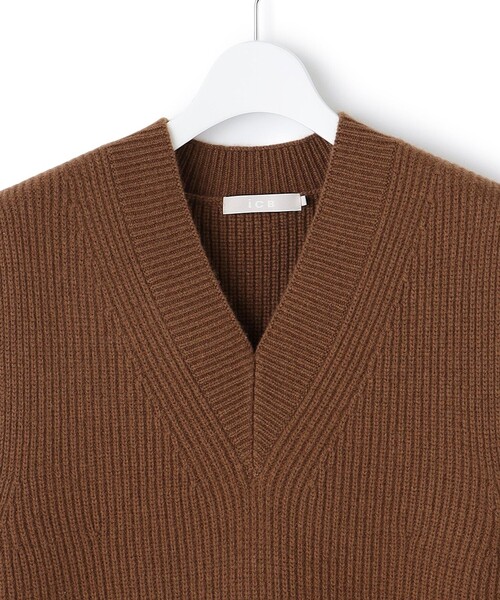 【洗える】ソフトカシミヤミックス ニットベスト ICB ニット セーター 「洗える」ソフトカシミヤミックス ニット