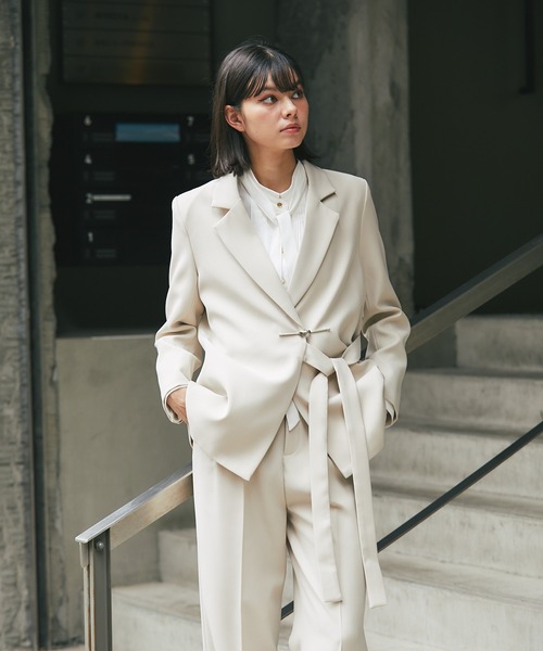 楽天市場】スーツ レディース グレー BOYSHE Basic SUIT【Gray