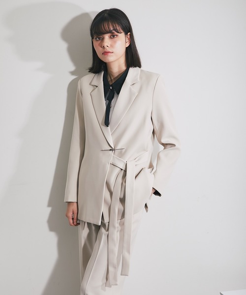 SMILE ORCHID セットアップ メタリックボタン付きジャケット