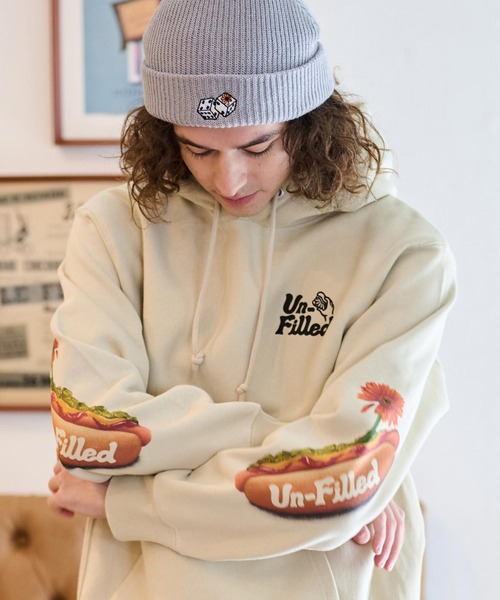 UN-FILLED（アンフィルド） パーカー mpa3641- U.F HOTDOG HEAVY PULL