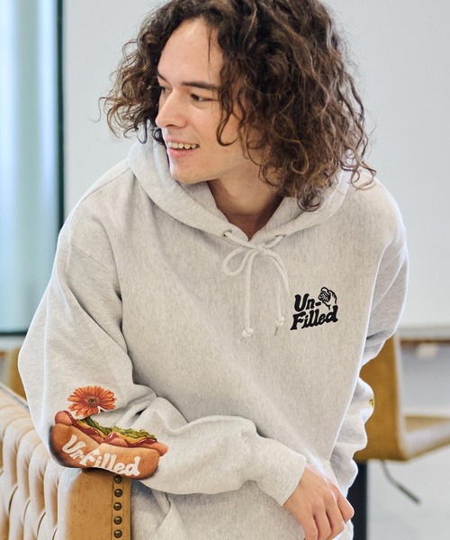 UN-FILLED（アンフィルド） パーカー mpa3641- U.F HOTDOG HEAVY PULL