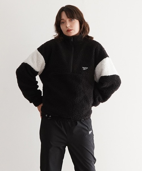 PR01. Reebok ハーフジップフリースJK メンズ : ZOZOTOWN Yahoo!店