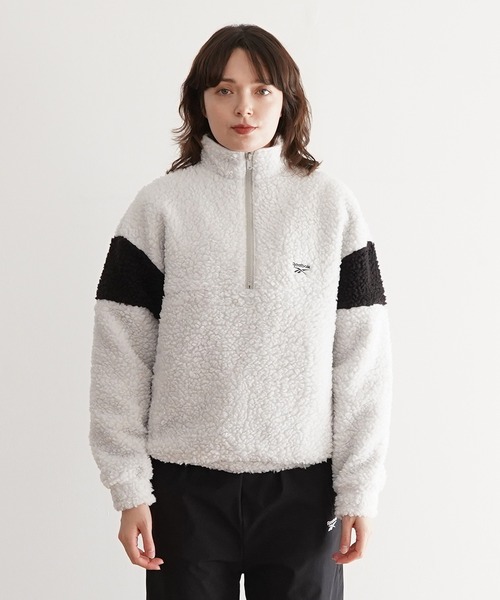 PR01. Reebok ハーフジップフリースJK メンズ : ZOZOTOWN Yahoo!店