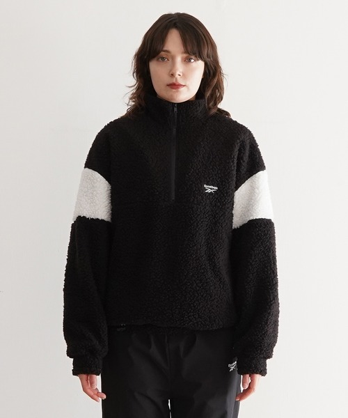 PR01. Reebok ハーフジップフリースJK メンズ : ZOZOTOWN Yahoo!店