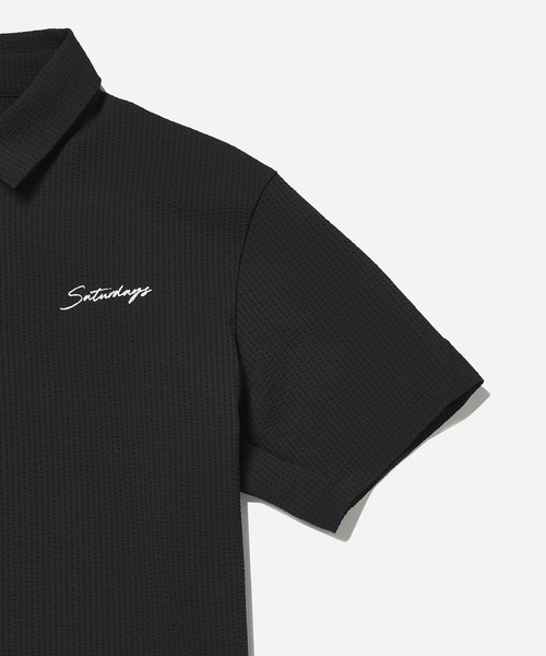 ポロシャツ Seersucker Polo Shirt S/S メンズ : ZOZOTOWN Yahoo