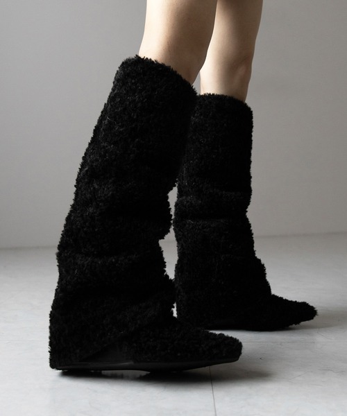 me+em select（ミームセレクト） ブーツ 「 2color 」プードルボア