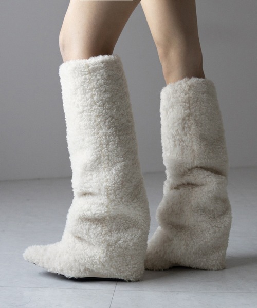 me+em select（ミームセレクト） ブーツ 「 2color 」プードルボア