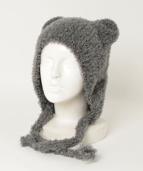 【新品未使用】BASICKS クマ耳ニット帽 BASICKS - 【26SS】ベアー ビーニー 帽子 / BEAR BEANIE / ブラック