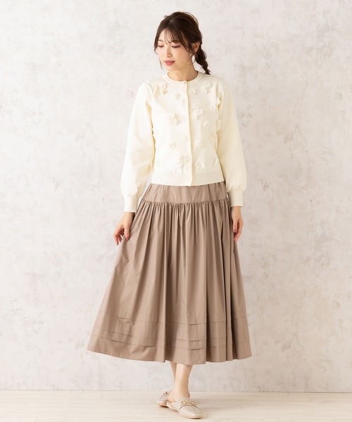 Rose Tiaraローズティアラ フリル付きカーディガン ベージュ　新品未使用 110225113550230001?$VS_1500$