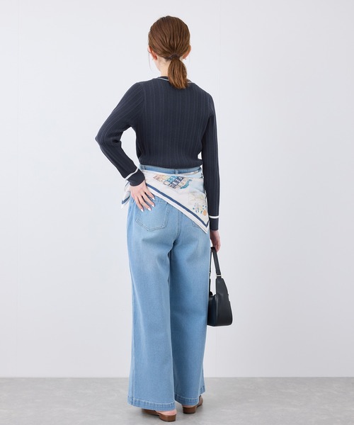 ROPE' PICNIC ニット セーター シルク混ワンポイントニットプル