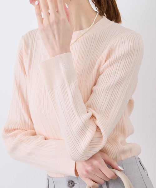 ROPE' PICNIC ニット セーター シルク混ワンポイントニットプル