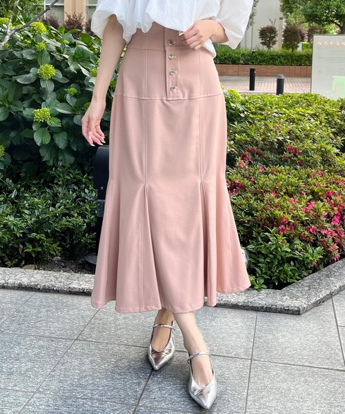 AND COUTURE（アンドクチュール） ロング スカート 夏 ハイウエスト