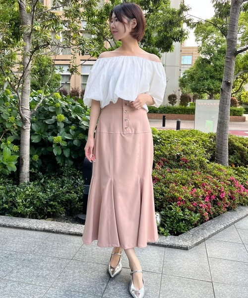 AND COUTURE（アンドクチュール） ロング スカート 夏 ハイウエスト