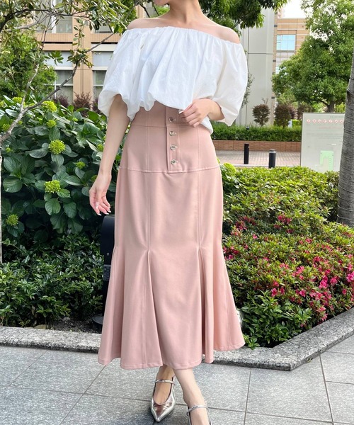 AND COUTURE（アンドクチュール） ロング スカート 夏 ハイウエスト