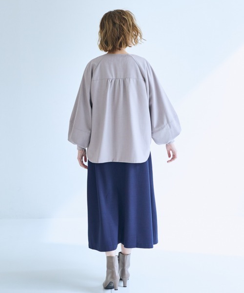 SMILELAND ジャケット ノーカラージャケット 「大きいサイズ」ワイド