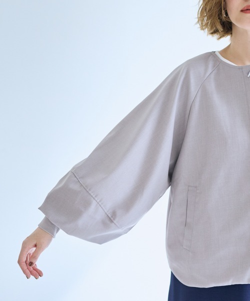 【美品】セオリー ◡̈ ノーカラージャケット　大きいサイズ SMILELAND ジャケット ノーカラージャケット 「大きいサイズ」ワイド
