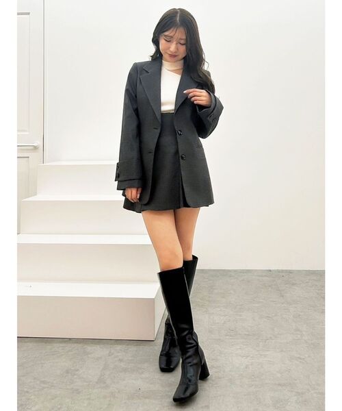 MERCURYDUO スカート バックジップミニマーメイドスカパン