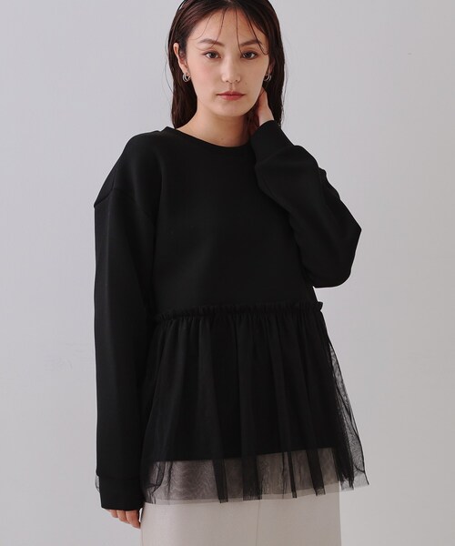 OPAQUE.CLIP（オペークドットクリップ） tシャツ チュールドッキング