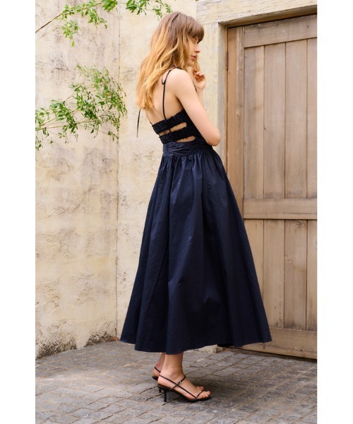 Estella.K ワンピース Taormina Dress コットンサテンベアタックドレス