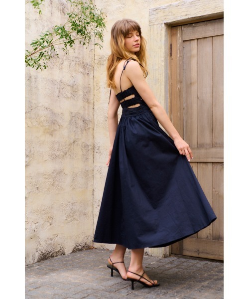 Estella.K ワンピース Taormina Dress コットンサテンベアタックドレス