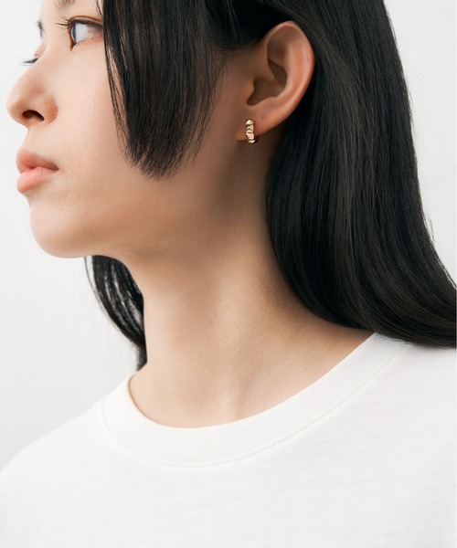 Jewel closet by L&Co. ピアス K10 フープ レディース メンズ