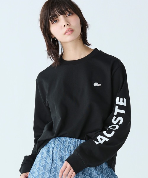 LACOSTE（ラコステ） tシャツ ヘビーウェイトスリーブプリント