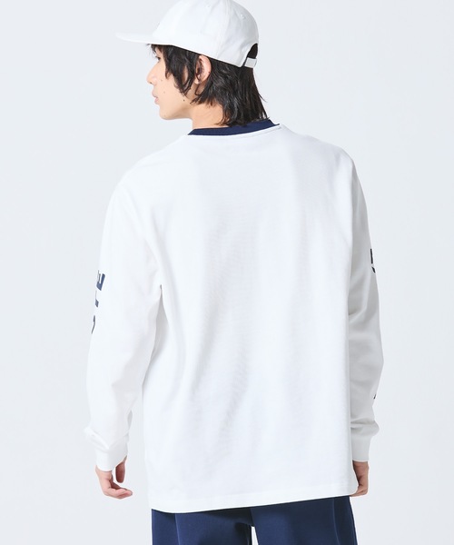 LACOSTE（ラコステ） tシャツ ヘビーウェイト スリーブプリント