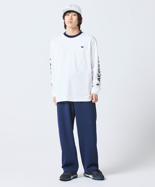 ラコステ ヘビーウェイトスリーブプリントTシャツ LACOSTE（ラコステ） tシャツ ヘビーウェイト スリーブプリント