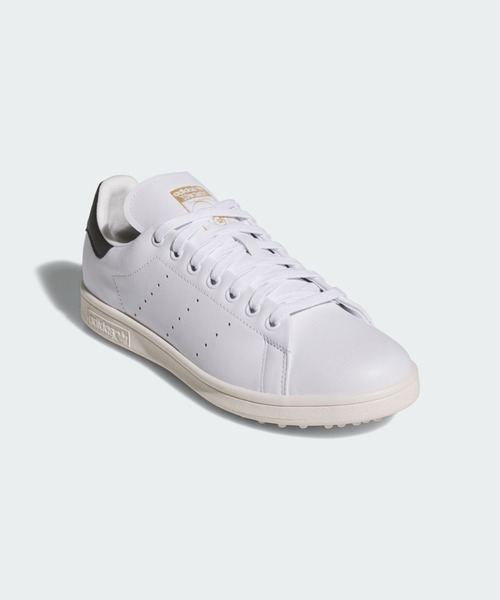 [アディダス] スタンスミス ゴルフ フルグレインレザー [STAN SMITH GOLF FULL GRAIN LEATHER] クラウドホワイト/コアブラック/オフホワイト JH6154 adidas（アディダス） スニーカー スタンスミスゴルフ フルグレイン