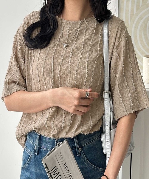 自由区 チェック ジャガード カットソー 半袖 チャコールグレー 38 25AW セール】 【撥水加工・洗える】TRギャバチェック柄 スカート （ミニ