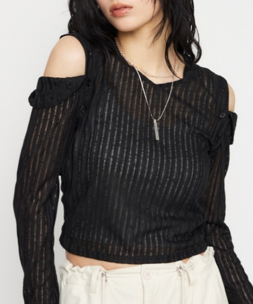 LAGUA GEM パーカー 2WAY HOODIE トップス レディース